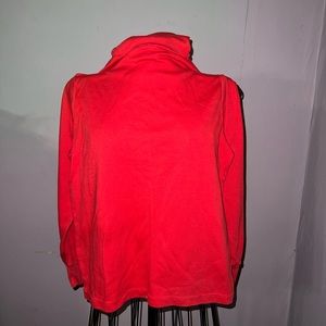 Red turtleneck